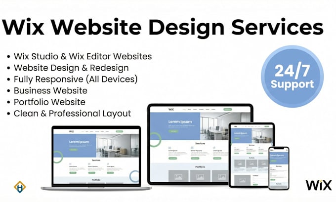 create a professional wix studio or wix editor website