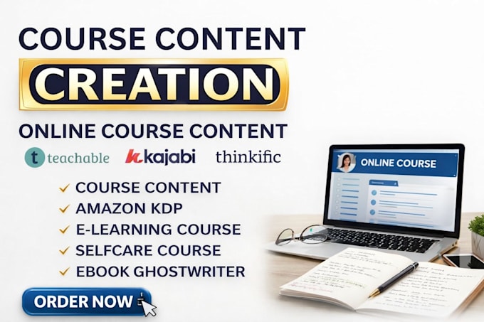 create online course content, course creation curriculum, lessons plan elearning