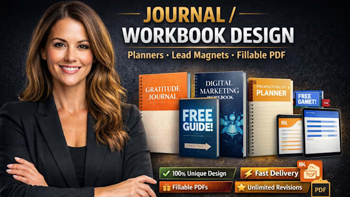 do journal design, workbook, planners, lead magnet, fillable pdf