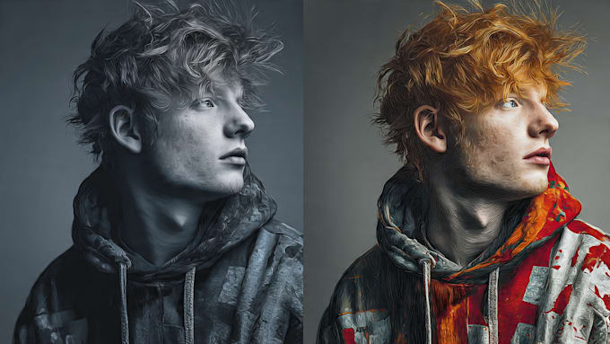 draw hyperrealistic digital portraits and illustration art