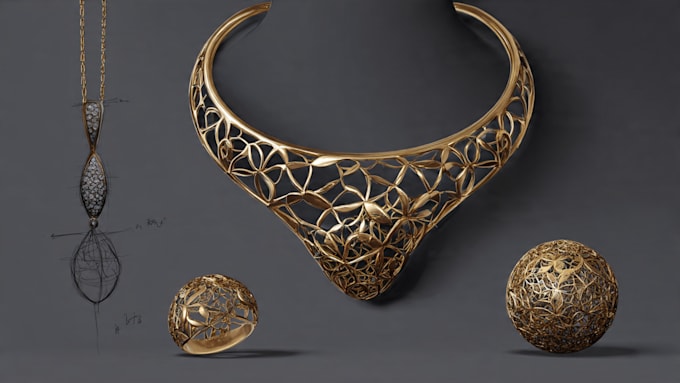 cad traditional and sculptural jewellery
