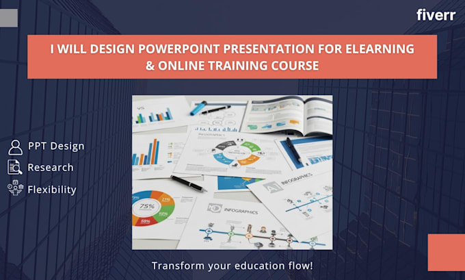 design powerpoint presentations for elearning, webinars and online training