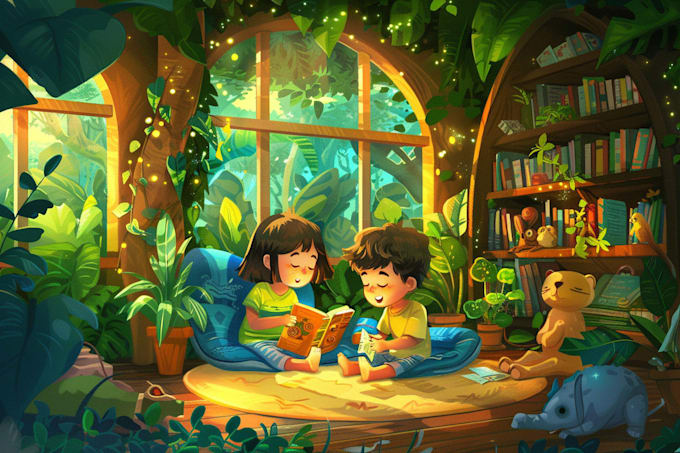 design faith based children book bible illustrations