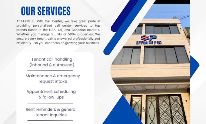 provide professional property management call center services