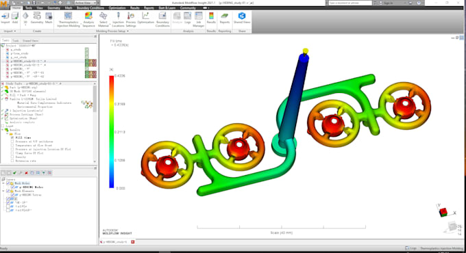 analyze plastic injection molds using autodesk moldflow