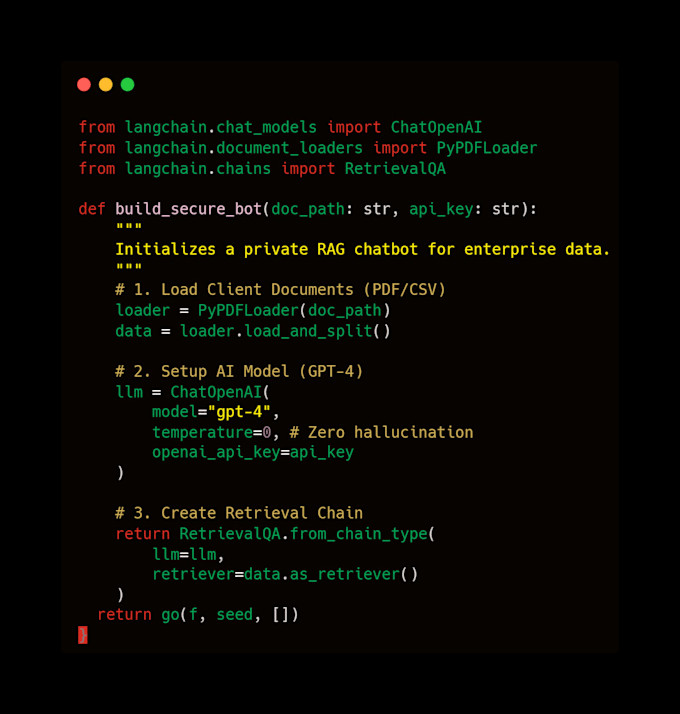 build a private chatbot for your documents