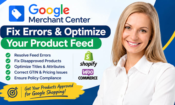 fix and optimize product feed google merchant center, fix product feed errors