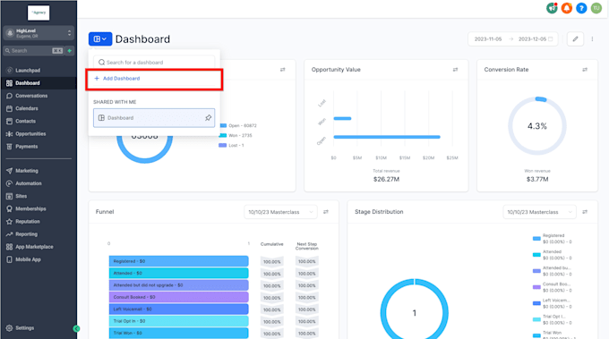 setup gohighlevel CRM, workflows, funnels and automation