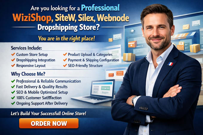 create wizishop sitew silex webnode wuilt dropizi website store design