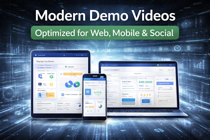 create a modern app or saas demo video that converts