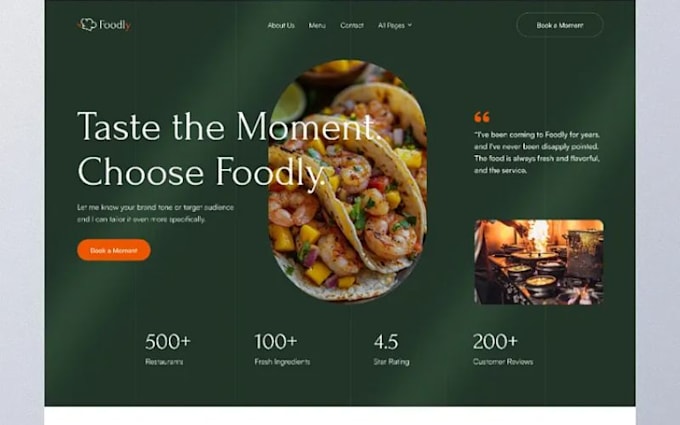 squarespace restaurant website cafe website menu booking website