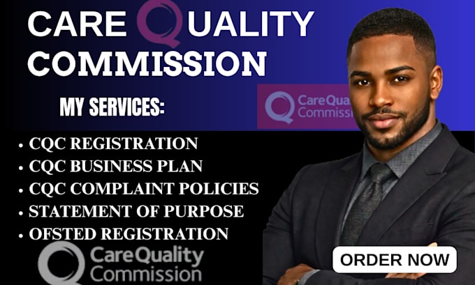 handle full cqc registration, compliance documents and business plan