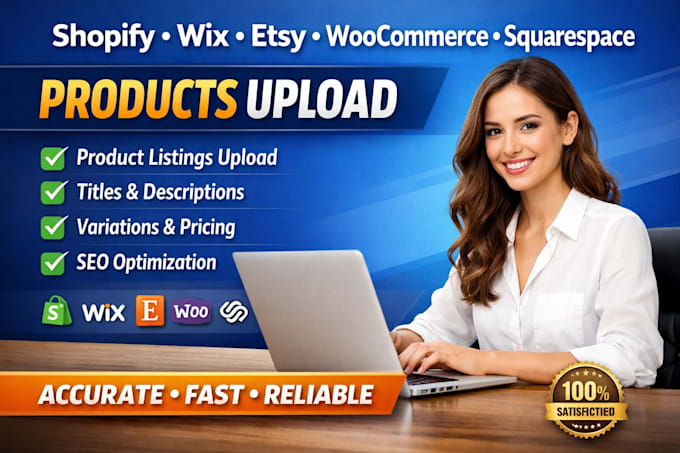 do shopify wix etsy woocommerce squarespace products upload