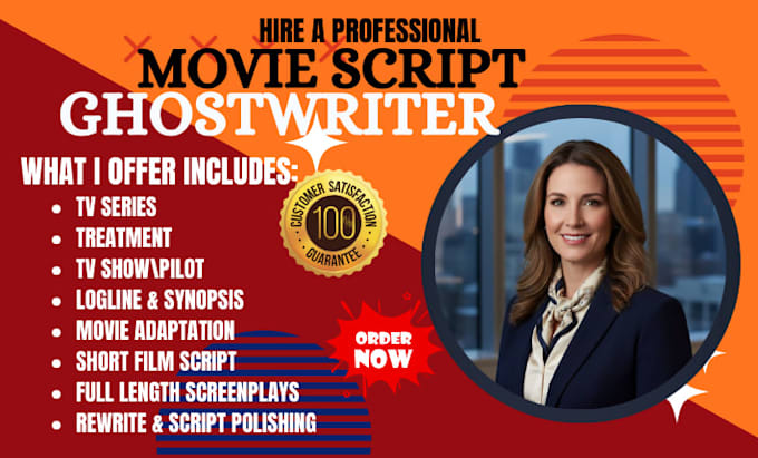 create a professional screenplay, film script, TV series, script editing