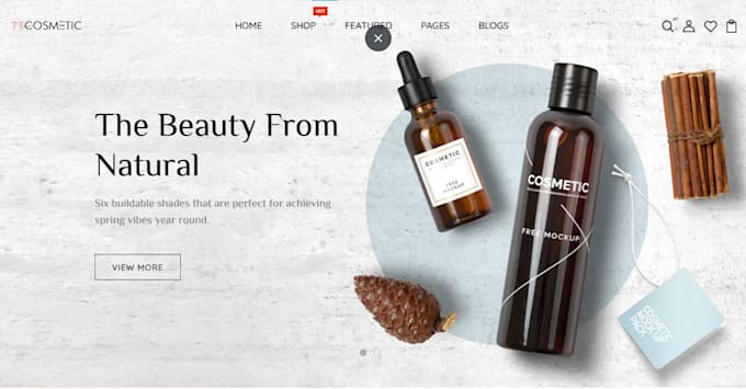 build skincare shopify store skincare beauty website cosmetics website