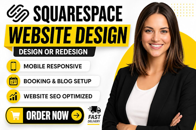 design or redesign a modern squarespace website as an expert