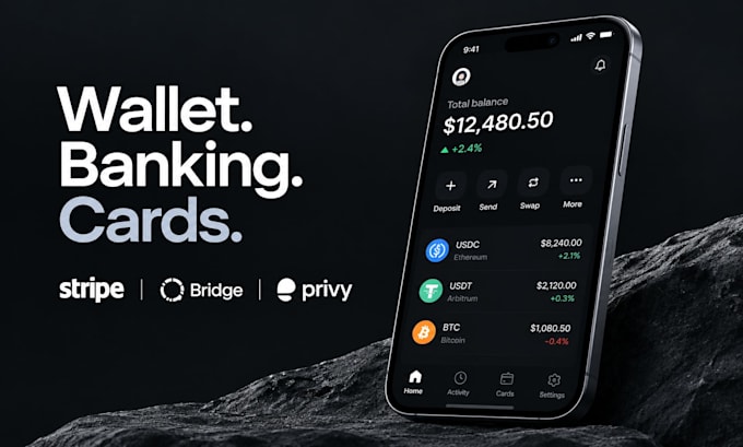 build a stablecoin wallet, banking and card app with stripe bridge privy