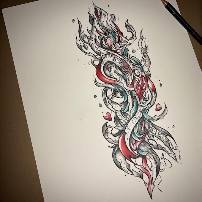 design professional tribal tattoo illustrations