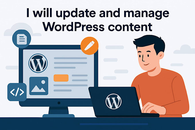 update and manage wordpress content