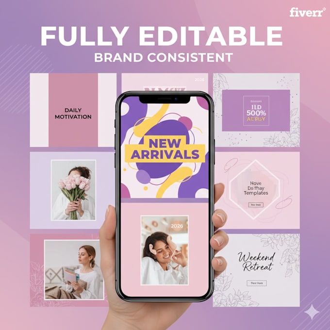 design custom editable canva templates for instagram and facebook