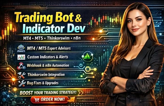 develop trading bot automation indicator for mt4 mt5 thinkorswim