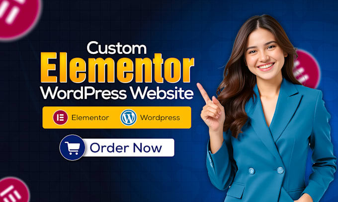 design custom elementor wordpress website