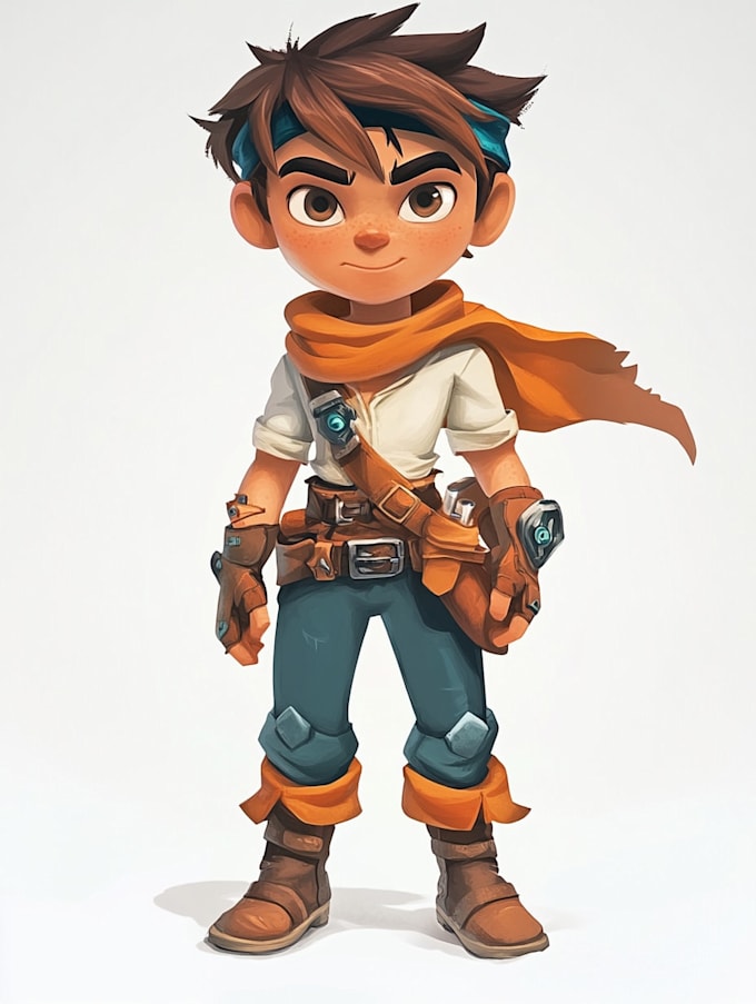 create 2d game character or 2d game character animation