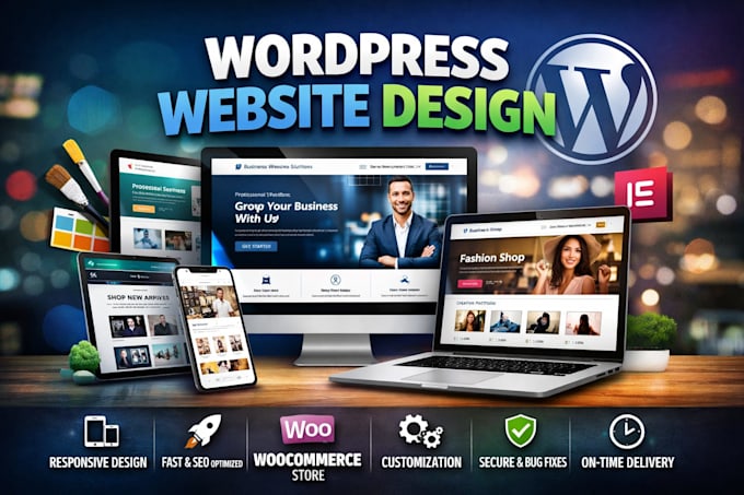 design and develop a professional wordpress website