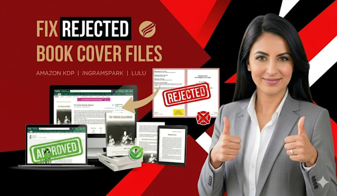 fix amazon KDP book cover errors, bleed and margin issues fast for paperback