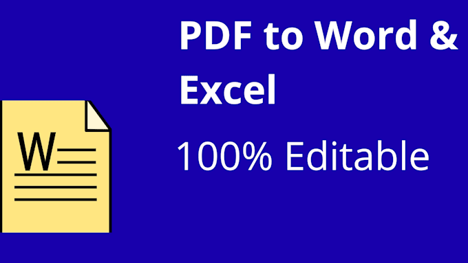 convert PDF to word and excel quickly and accurately