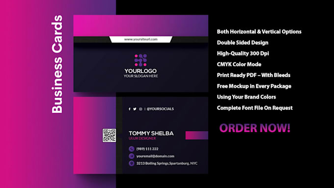 do professional business card design
