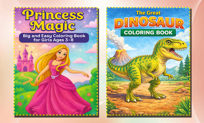 create amazon KDP coloring books with high quality interiors