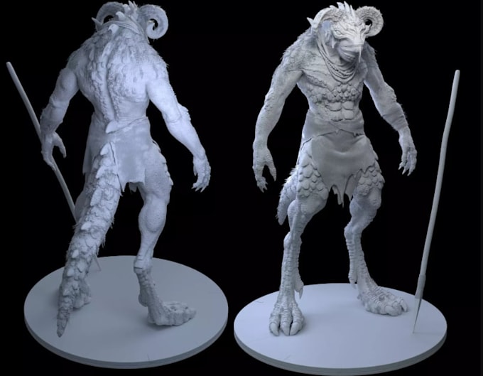 sculpt 3d alien creature,game character anatomy,xgen texture,52 blendshape,daz3d