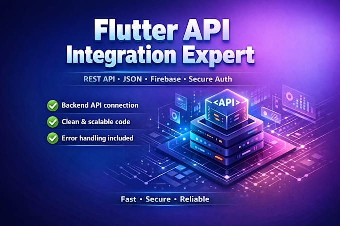 fix and integrate apis in flutter mobile apps