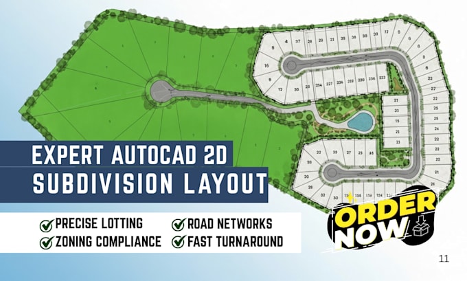 design professional real estate land subdivision layout