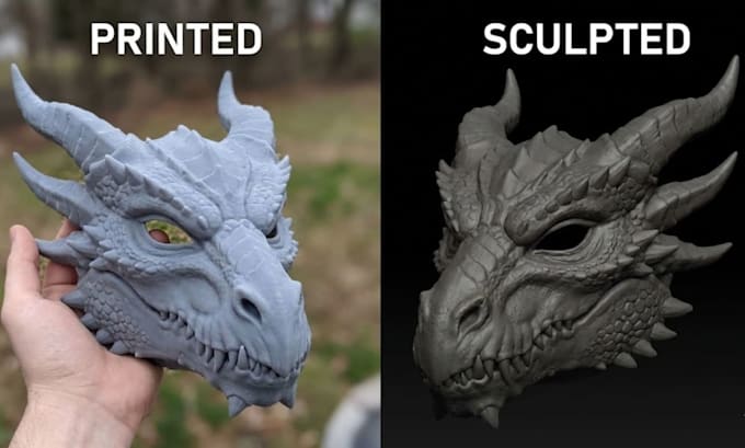 design 3d print paints and ship 3d custom mask and element 3d printable mask
