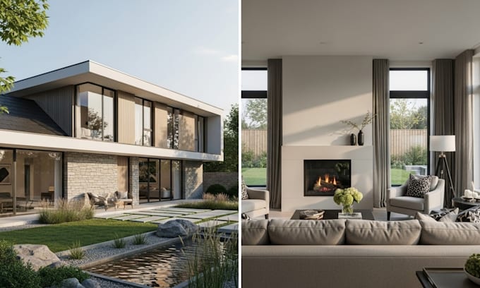create 3d architectural rendering for real estate marketing