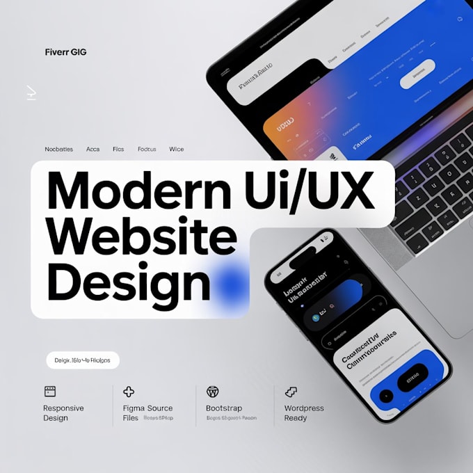 design a modern, responsive UI UX website using figma