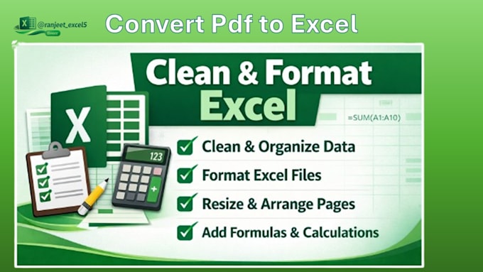 convert your pdf files into excel, csv or google sheets