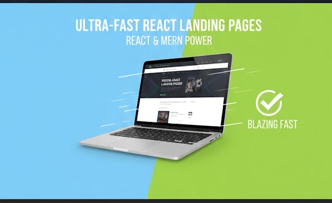 build a modern responsive react landing page