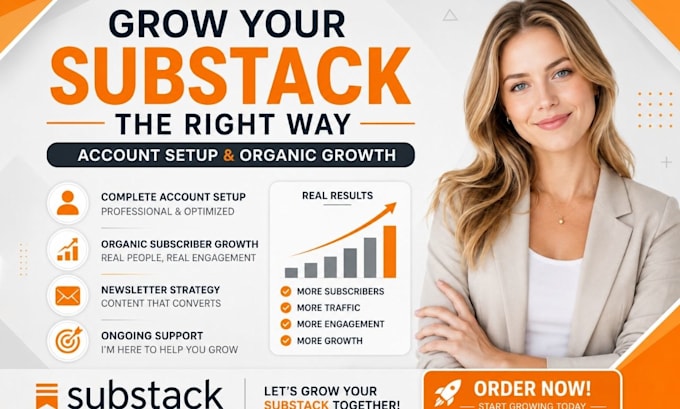 setup substack account and design substack newsletter template
