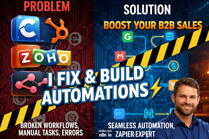setup fix make com n8n io zapier zap automation integromat api made com expert