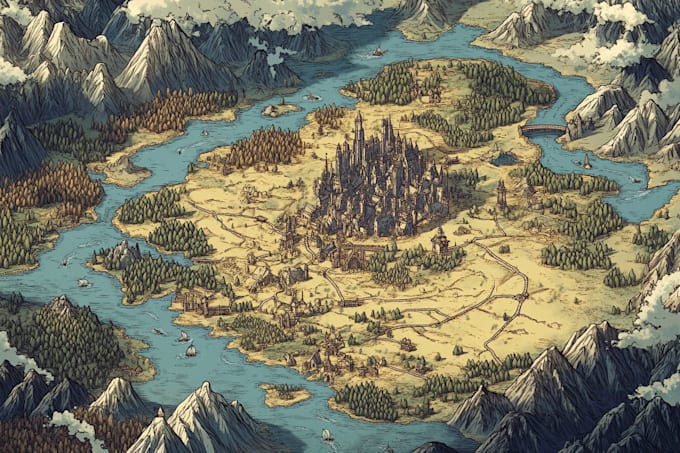 Make hand drawn dnd tactical battle maps for you by Madalynroby | Fiverr