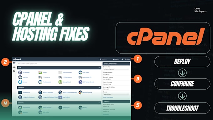 fix PHP, laravel, mysql, cpanel, hosting, and website errors