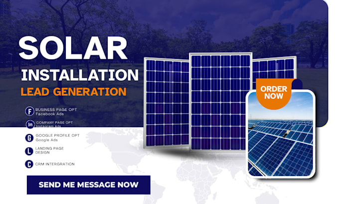provide exclusive solar installation leads, facebook ads, google ads, video ads