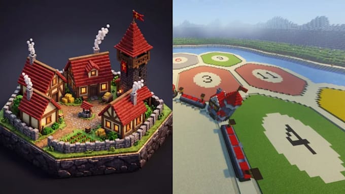 create custom minecraft blockbench 3d model,  animation and textures