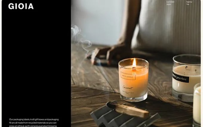 build squarespace handmade candle website candle shop website