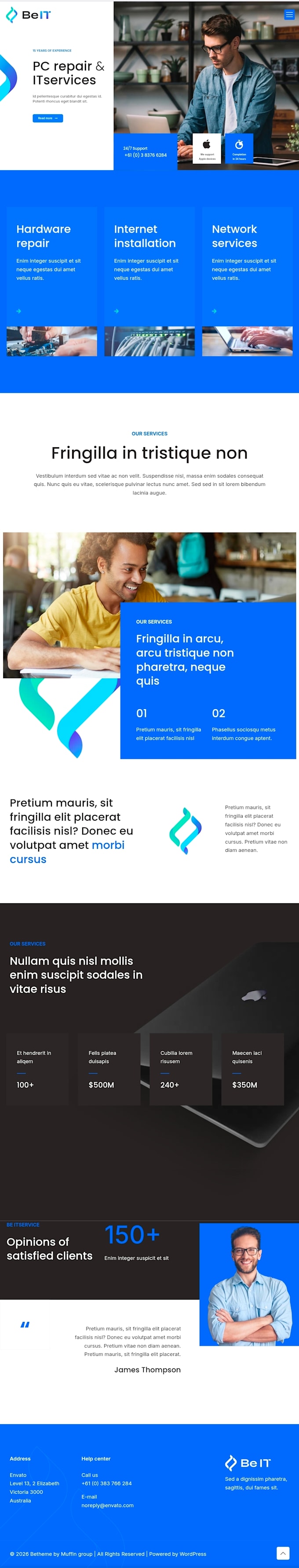 develop it service website design