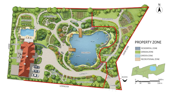 create landscape designs , property maps, and plat maps