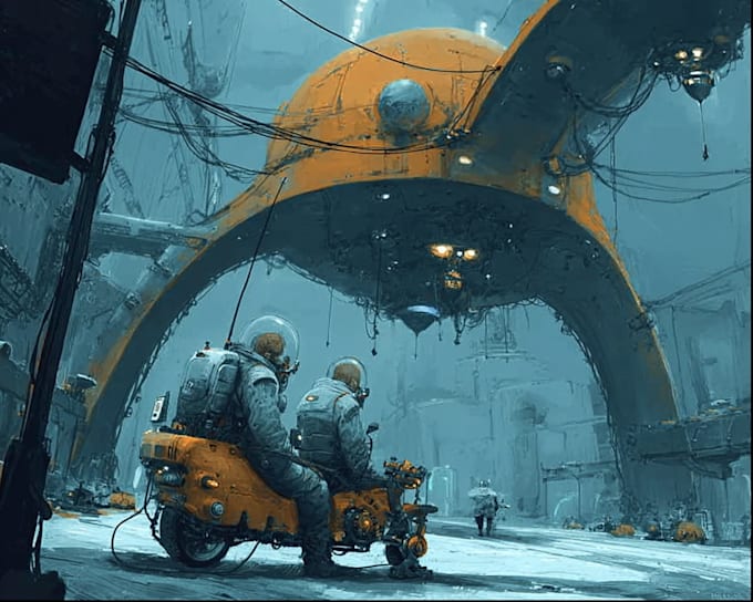 Design futuristic scifi concept art for movies and games by Brianline ...